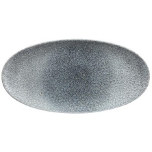 Блюдо овальное Churchill Studio Prints Raku Chefs RKTBOV351 (347х173мм, без борта, цвет Topaz Blue)