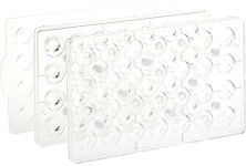 Форма для шоколада Martellato 20FRUIT01 (яблоко, d28мм, h27мм, 28 ячеек, 12гр, п/к)