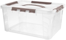 Контейнер Restola 433234414 (15.3л, 39х29см, h18см, с замками, с крышкой, с ручкой, п/п)