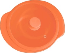 Кастрюля керамическая с крышкой Oxford CAJU 129177 BM01-4508 (D28.5см/3,3л)