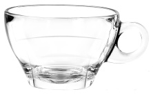 Чашка Latte 260мл h66мм d100/126мм "Caffe", стекло 1P02443