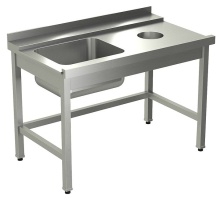 Стол для грязной посуды KAYMAN для п/м TATRA СПМ-323/1507 правый