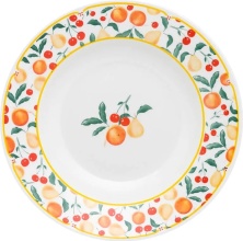 Тарелка суповая Oxford FLAMINGO FRUITS 90520 SB02-9410 (23,5см)