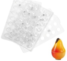 Форма для конфет Martellato 3D 20FRUIT02 (груша, 26х26х36мм, 12г, 28 ячеек, п/к)