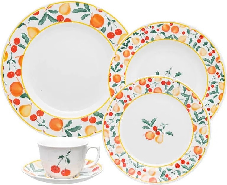 Тарелка мелкая Oxford FLAMINGO FRUITS 90521 SC02-9410 (22см)