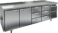 Стол холодильный HICOLD GN 1133/TN (с бортом)