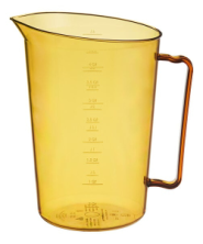Кружка мерная Cambro 400MCH150 (3,8л, янтарная, с градуировкой, п/п)