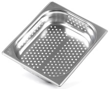 Гастроемкость Luxstahl 1/2 65 нерж., перф. га45