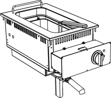 Фритюрница встраиваемая Apach Chef Line SLDI7FRIE4S15 (700 серия)