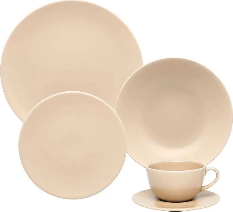 Тарелка суповая UNNI ACETINADO MERENGUE Oxford 102663, AY01-5507 (20см)