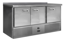 Стол холодильный Finist СХСн-700-3 (1485х700х850) с бортом, агрегат нижний