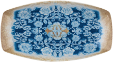 Блюдо овальное Kutahya Corendon Blue Blanc BNBOH36KY891310 (36х21см)