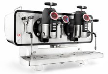 Кофемашина Sanremo Opera (2 высокие группы, стальная-белая, внешняя помпа)