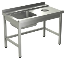 Стол для грязной посуды KAYMAN для п/м TATRA СПМ-323/1207 правый