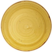 Тарелка мелкая Churchill Stonecast SMSSEV101 (26см, без борта, цвет Mustard Seed Yellow)