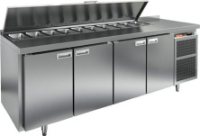 Стол холодильный для салатов HICOLD SL1-1111GN (1/3) с крышкой