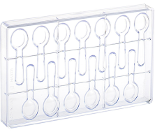 Форма для шоколада Martellato MA3006 (чайная ложка, 92х26х7мм, 6г, 13 ячеек, пластик)