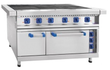 Плита электрическая Abat ЭП-6ЖШ-01 (лицевая часть, духовка нержавеющая сталь)