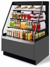 Витрина кондитерская Chilz VETE II KUB OFT 90 (серый матовый, шлифованная нержавейка)