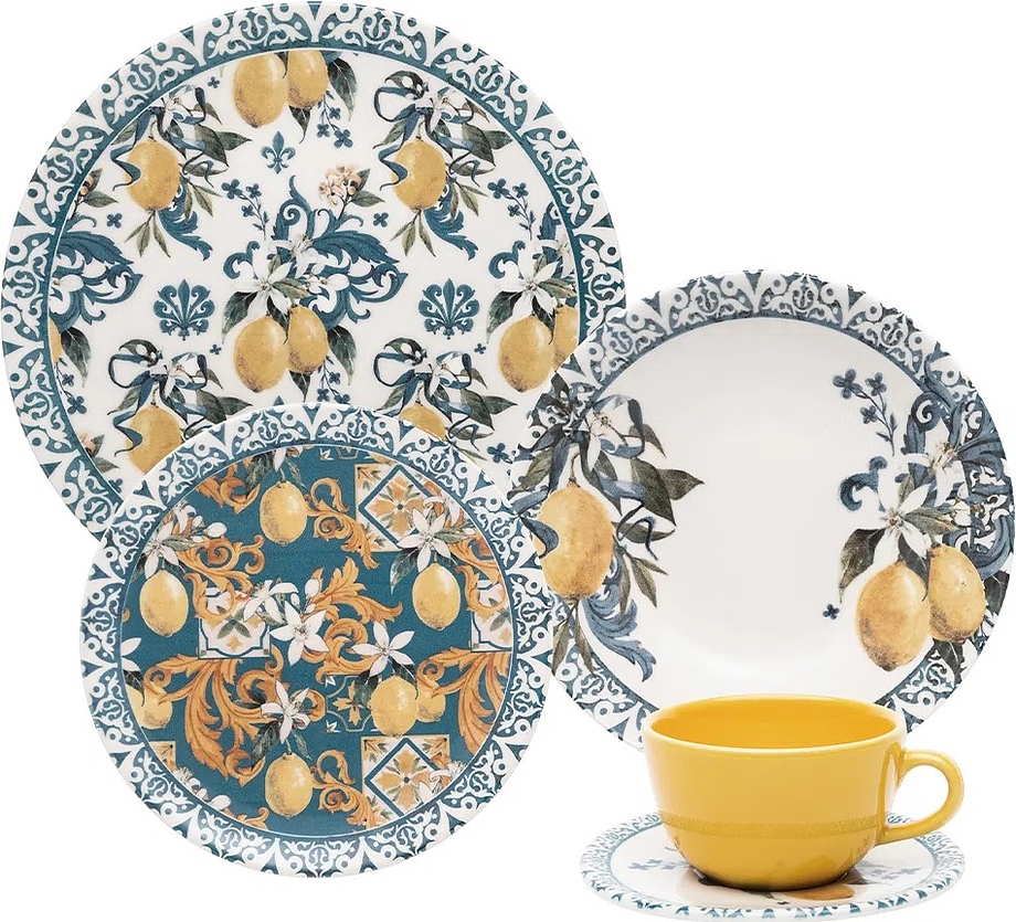 Чайная пара Oxford UNNI Shape SICILIANO 092957 AY04-5609 (чашка 200мл и блюдце 14см)