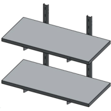 Полка настенная Assum ПКН-П-2-6/3 (600х300х500)