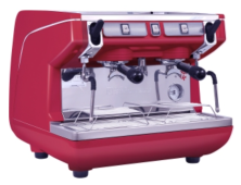 Кофемашина Nuova Simonelli Appia Life Compact 2 Gr S красная, высокие группы, экономайзер, полуавтом