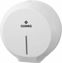Диспенсер туалетной бумаги CLEANEQ KW-7316 (пластик, белый глянец)