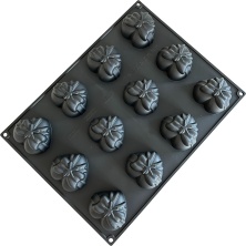 Форма силиконовая для пирожных Pavoni PAVOFLEX PX4385S "Cadeau" (76х66мм, h36мм, 90мл, 12 ячеек)