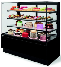 Витрина кондитерская Chilz VETE II KUB LUX 130 (черный матовый, крашеная)