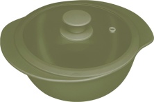 Кастрюля керамическая с крышкой Oxford EUCALIPTO 129236 BM02-4510 (D25см/2,3л)