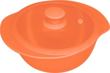 Кастрюля керамическая с крышкой Oxford CAJU 129176 BM02-4508 (D25см/2,3л)