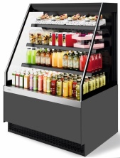 Витрина кондитерская Chilz VETE II KUB OF 130 (серый матовый, шлифованная нержавейка)