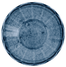 Блюдце-розетка с рельефным бортом Kutahya Corendon Blue Stone BNAC10CT890003 (106мл, d10см, h3см)