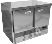 Стол холодильный KRONER СХ 2-100-70 (без борта, агрегат снизу)