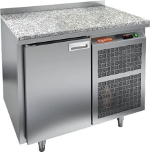 Стол холодильный HICOLD GN 1/TN с бортом (камень)