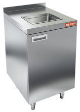 Стол закрытый с мойкой и бортом HICOLD НБМСЗМ-4/7Б