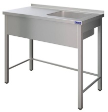 Ванна моечная ATESY ВСМЦС-Л-1П.500.400-1200.600-1-02-О (ВСМЦ-2/1200/600Н с левым столом)