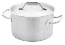 Кастрюля нерж. 1,2л, тройное дно, 160х60 мм Gastrotop арт. 101603