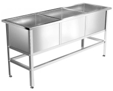 Ванна моечная GPSteel ВМ-3 1850/630/850-с Стандарт