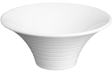 Миска для подачи Servewell Flower S-2500 4,5л, d35см (меламин, белый)