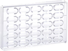 Форма для шоколада Martellato MA1016 (40,5х18мм h16мм, 10 гр, 25 ячеек, п/к)