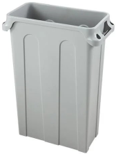 Бак мусорный EKSI EJW-CR76V (серый, 75,7л, без крышки)