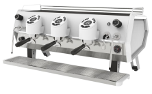 Кофемашина Sanremo D8 (3 высокие группы, подсветка групп, Cold Touch, белая)