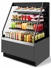 Витрина кондитерская Chilz VETE II KUB OF 90 (серый матовый, шлифованная нержавейка)