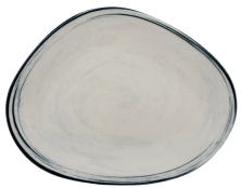 Тарелка плоская ассиметричная Kutahya Corendon Frame BNGLX30DU890670 (d30см, h3см)