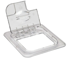 Крышка для гастроемкости Cambro 60CWLN 135 GN 1/6 FLIPLID (176x162) поликарбонат с ручкой и вырезом