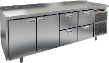 Стол холодильный HICOLD SN 1122/TN (с бортом)