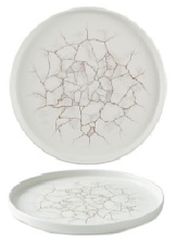 Тарелка мелкая 21см, h2см с прямым бортом, Chefs Plate, цвет Kintsugi Pearl Grey, KTPGWP211