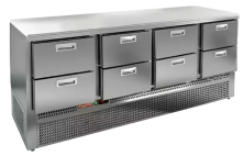 Стол холодильный HICOLD GNE 2222/TN O (без борта)