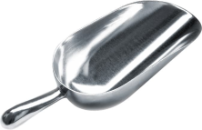 Совок для сыпучих продуктов Luxstahl AS-0038 (1140 гр. алюм)